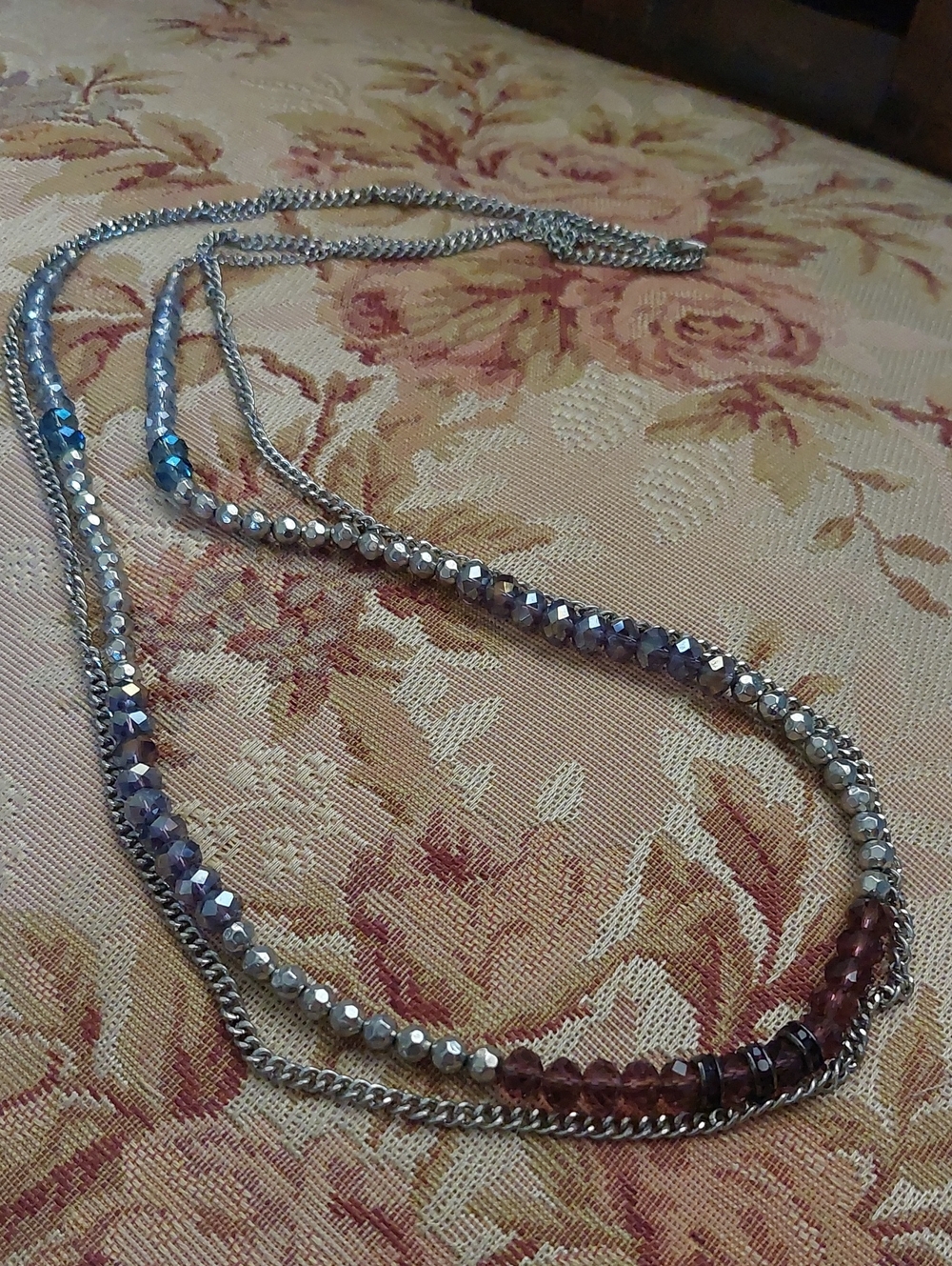 Double Strand Beaded Necklace